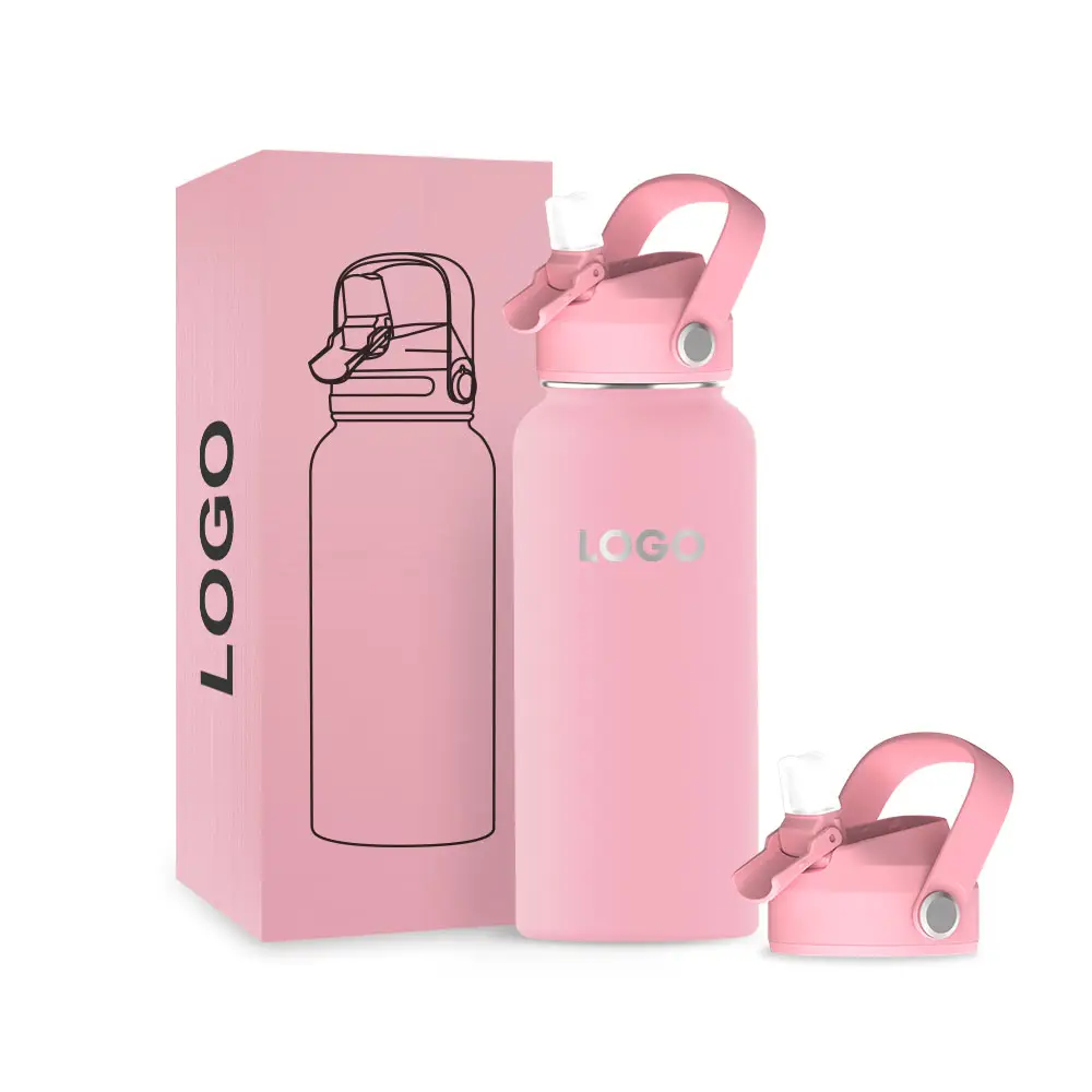 New Arrival Double -Wall Vacuum Insulated Flask Stainless Steel Copper Sport Water Bottle with dust -free lid