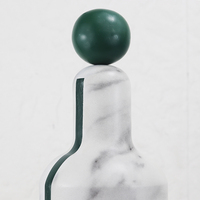 Sculpture en résine minimaliste en forme de bouteille, accessoires de bureau, ornement d'art sculpté pour bar et hôtel, artisanat de bureau, revêtement direct usine