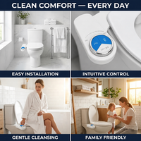 Accessoire de bidet à eau froide à double buse autonettoyant, pulvérisateur de toilette, idéal pour les salles de bain européennes – Vente chaude