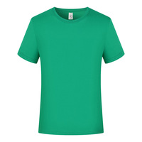 T-shirts unisexes personnalisés en coton tricoté 100% 180 grammes avec motif, écologiques pour impression, vente en gros en vrac