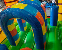 Comercial PVC fiesta patio trasero inflable Combo tobogán para niños Barco Pirata inflable saltarín Castillo parque infantil