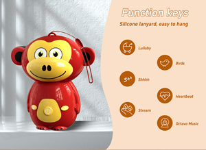 Cuddle terapi tidur, mesin kebisingan putih menenangkan, daya baterai. Bayi baru lahir, alat bantu tidur untuk penggunaan teater Rumah - Product Image 5