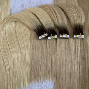 Extensiones de cabello Natural Remy, cabello humano ruso de alta calidad, fácil de quitar, 20 unidades por paquete