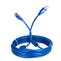 Cable de Extensión USB 2.0 Macho a Hembra con Blindaje de Anillo de Ferrita y Conductores de Cobre Libre de Oxígeno para Memorias USB y Ratones