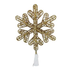 타이머 60개 LED 조명 눈송이 트리 장식 크리스마스 휴일 파티 장식품 겨울 크리스마스 테마 장식 아이템 - Product Image 1