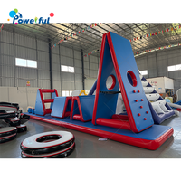 Nouvel ensemble d'équipements gonflables Ninja Warrior pour parc de trampolines, parcours d'obstacles gonflable commercial pour adultes et enfants