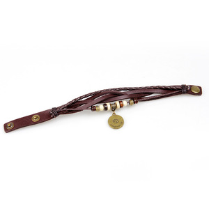 Pulsera de Cuero con Signo Zodiacal, Dije de Constelación de Aleación de Cobre, Joyería Unisex para Regalo - Product Image 2