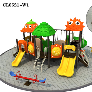 Tobogán combinado grande para exteriores para jardín de infantes, equipo de juego sin alimentación, conexión de escalada en pasillo - Product Image 1