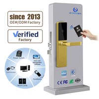 Cerradura Electrónica Inteligente para Puerta de Hotel con Tarjeta RFID y Sistema de Software de Gestión