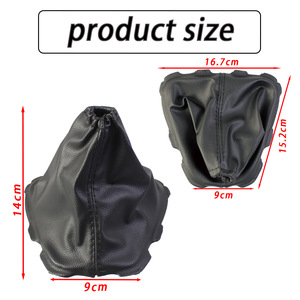 Toyota Gear <b>Shift</b> <b>Knob</b> Cover Pu Leather Black 5 Speed 6 Speed Car Accessory - Product Image 3