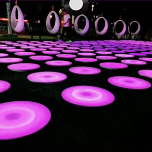 Espectáculo de Luces Navideñas, Parque de Atracciones, Luces LED Circulares Interactivas para el Suelo, Juegos Interactivos para Niños en Parques de Atracciones - Product Image 4