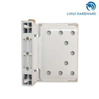 Charnière plate 2D professionnelle en alliage d'aluminium pour porte et fenêtre à battant en PVC/UPVC