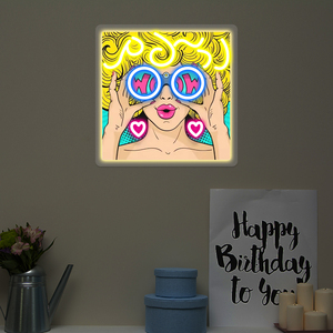 Letrero Luminoso de Neón Estilo Caballero Chic, Personalizable, Multicolor, con Control Remoto, para Montar en la Pared, Regalo para Bebés, Decoración para Fiestas en Casa, Empresas y Eventos - Product Image 4