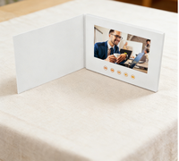 Carte de vœux publicitaire numérique LCD pour entreprises, brochure vidéo numérique, carte de vœux publicitaire de marque, livre publicitaire très populaire