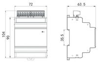 Medidor de energía inteligente de tipo directo de alta precisión Ethernet Modbus TCP Medidor de potencia bidireccional trifásico