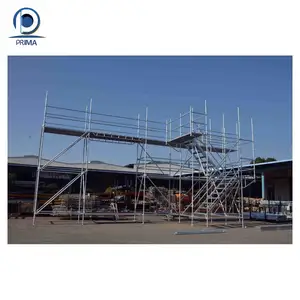 Prima tipos de abrazaderas de andamio plataforma de elevación de andamio eléctrico 8M abrazadera de tablero de punta de andamio para construcción