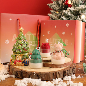 Juego de Velas Aromáticas Navideñas, Adorno de Vela con Forma de Árbol de Navidad, Regalo Creativo y Lindo para Amigos - Product Image 1
