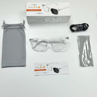 Lunettes Intelligentes V6 MAX à Succès Commercial : Appels Audio Sans Fil 5.4, Musique, Assistant Vocal, Caméra, Télécommande Tactile, Double Batterie 85mAh à Charge Magnétique