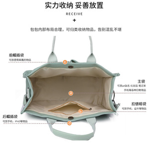 Stylish <b>Charm</b> Women's Tote <b>Bag</b> Large Capacity Oval Shape Zipper Closure Everyday Fashion Shoulder <b>Bag</b> Summer 2023 - Product Image 4