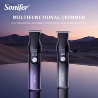 Sonifer SF-9799 - Kit de Afeitado Portátil 6 en 1, Cortadora de Pelo Magnética Inalámbrica, Recortadora de Barba Eléctrica para Hombre