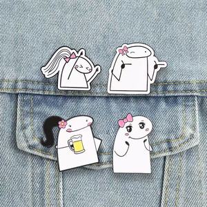 Broches de Metal al por Mayor, Creativos y Únicos, con Diseños de Memes de Dibujos Animados, Lindos y Sencillos, Accesorios para Ropa - Product Image 3