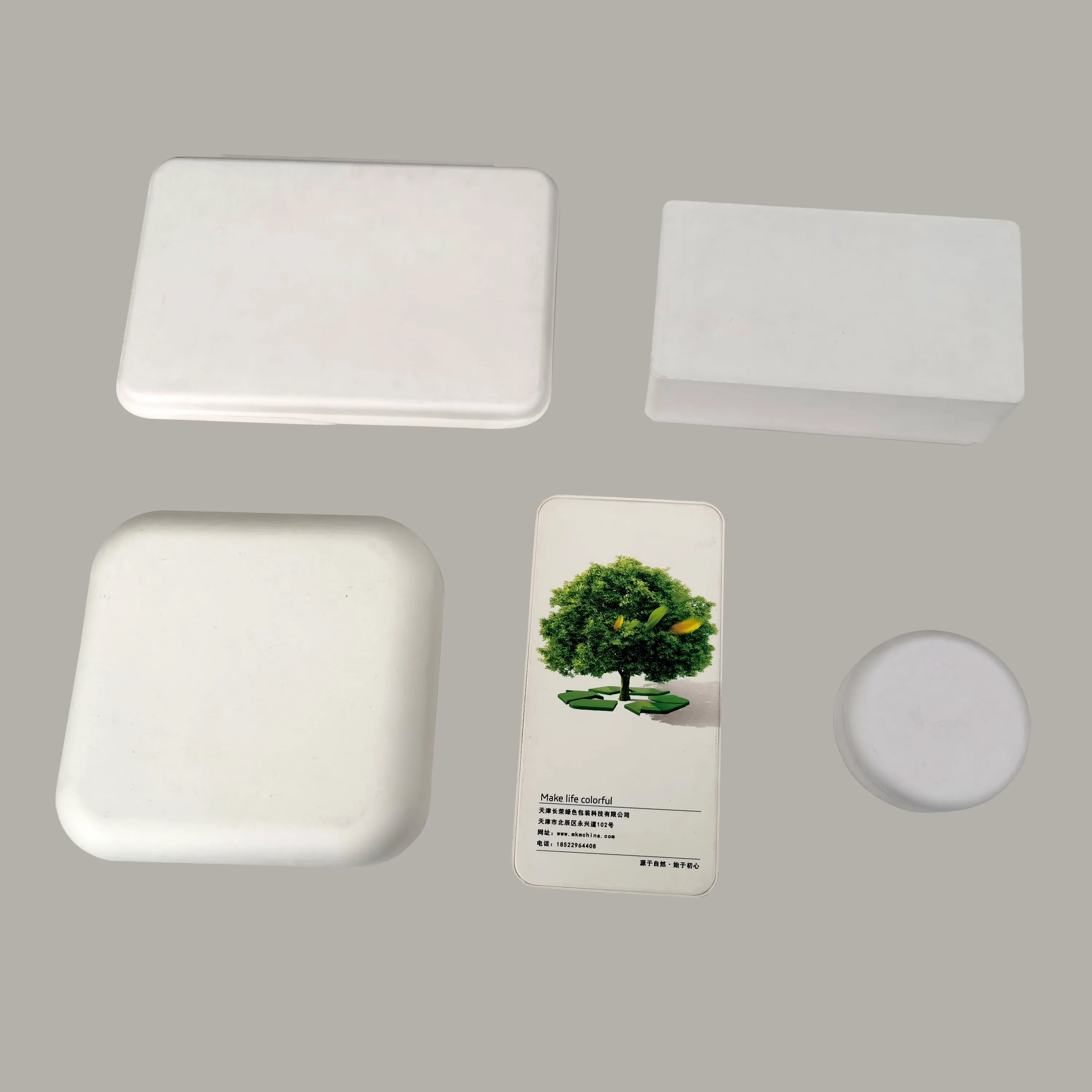 Kunden spezifische biologisch abbaubare Papier plastik kleine Verpackungs box für Kuchen