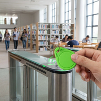 Etiquetas de Control de Acceso RFID Personalizables de Epoxi/ABS con Chip NTAG215, Ecológicas, Resistentes al Agua, con Impresión de Logotipo, 13.56 MHz