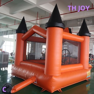 Bateau aérien gratuit à porte, 2025 nouvelle maison gonflable gonflable pour Halloween, château gonflable de citrouille pour les enfants - Product Image 5