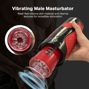 Heißer Männlicher Saug-Vibrator mit Sprachfunktion, Masturbationsbecher, Taschenlampenform, Sexspielzeug für Erwachsene Männer - Product Image 2