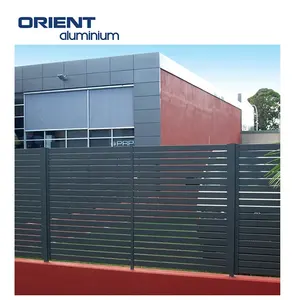 Fully Enclosed Seamless Fully Protected Aluminum Privacy Private Fence Garden Fence Panel Metal Fence