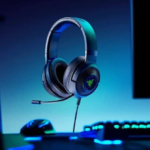 Razer Kraken X ชุดหูฟังสำหรับเล่นเกมแบบมีสายหลายแพลตฟอร์มของแท้ชุดหูฟังสำหรับเล่นเกม7.1เล่นเกมเสียงรอบทิศทาง