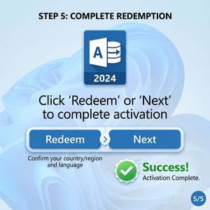 Licence numérique MS Access 2024, clé de compte liée, activation mondiale, utilisation à vie, livraison instantanée en stock, support 24h/24 et 7j/7 pour ordinateur portable - Product Image 6