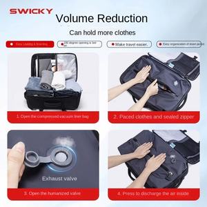 Custom Large Capacity Rucksack Double-shoulder Integrated Rod <b>Trolley</b> <b>Bag</b> Air Backpack Vacuum Compression Waterproof Features - Product Image 3