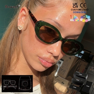 Gafas de Sol Cuadradas Retro de Lujo Boyarn Trend con Logotipo Personalizado para Hombre y Mujer, Lentes Hombre, Accesorios Deportivos - Product Image 1