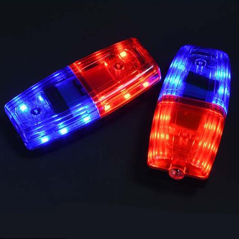 LED Schulterwarnleuchte Rot/Blau USB Aufladbar - Wasserdicht Für Sicherheit & Patrouille