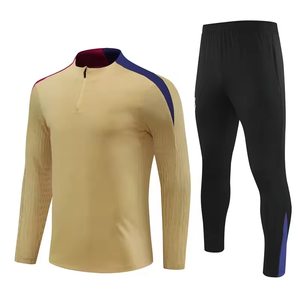 2026 New Design 100% Polyester Adult Football Training Suit <b>Soccer</b> Set Lightweight Breathable Quick Dry Short Sleeve - Product Image 5