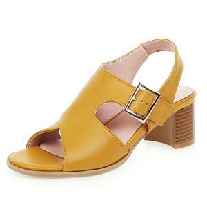 Sandales à talons hauts pour femmes, élégantes, talons épais, vacances décontractées, <span class=keywords><strong>escarpins</strong></span> romains - Product Image 3