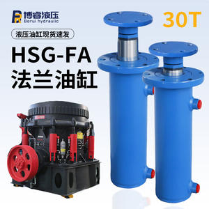 Cilindro Hidráulico de 30T con Montaje en Brida, Empuje de 30 Toneladas, Vástago Cromado Duro a Prueba de Fugas para Cargas Pesadas, Stock de Fábrica - Product Image 1