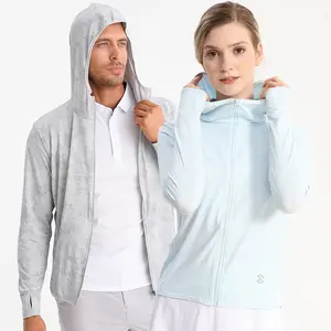Wholesale Men Women Unisex Outerwear Print 93% Polyester 7% Spandex Upf 50+ Sun Protection Clothing Hoodie Jacket Coat