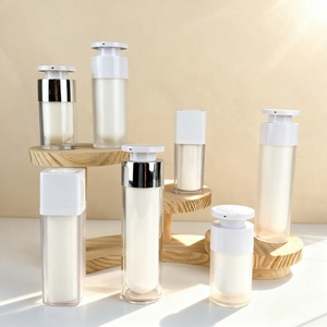 High Quality Airless Twist <b>Bottle</b> Fancy Plastic Lotion <b>Pump</b> <b>Bottle</b> Double Wall Airless Packaging Refillable Cosmetic <b>Bottles</b> - Product Image 2