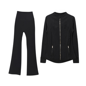 <span class=keywords><strong>Ensemble</strong></span> <span class=keywords><strong>de</strong></span> veste <span class=keywords><strong>de</strong></span> sport pour femme Lulu, léger, imprimé, <span class=keywords><strong>de</strong></span> haute qualité, doux comme du beurre, manches longues, extensible dans les quatre sens, pour l'entraînement en salle <span class=keywords><strong>de</strong></span> sport - Product Image 2