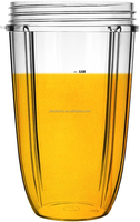 Tasses de rechange pour Nutri Bullet Pièces de rechange Tasses mélangeuses de 24oz compatibles avec les mélangeurs NutriBullets 600w et 900w