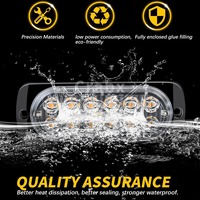 Super Lumineux 12 SMD Voiture LED Panne Clignotant D'urgence Côté Lumière Auto Avertissement Grille Stroboscopique Lumières pour Voiture Camion SUV