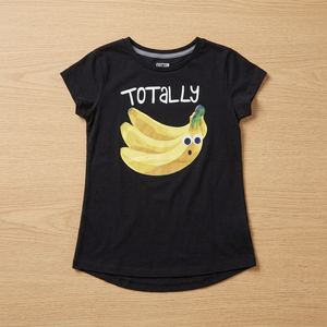 Camiseta para Niñas con Estampado de Plátano, Material de Algodón, Temporada de Primavera, Marca Reconocida, Tallas 3/4-10/12 Años, Bangladesh - Product Image 2