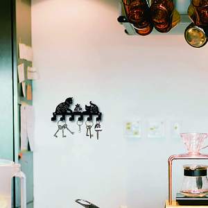 Crochets de clé de voiture en métal personnalisés décoration intérieure murale cachée double face montée crochet de suspension de clé porte-clés crochet mural - Product Image 5