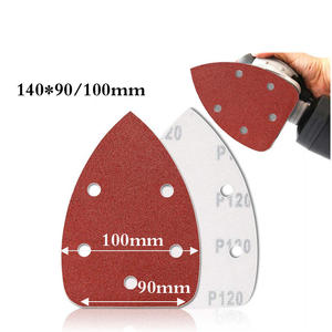 自粘砂纸5孔三角砂光机砂纸钩环砂纸圆盘磨具抛光砂粒40-2000 - Product Image 4