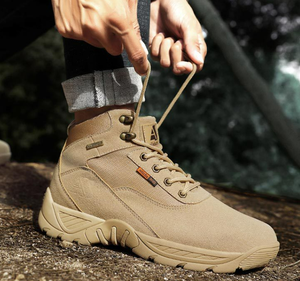 Bottes de randonnée en daim noir DF2020, chaussures de trekking en plein air, stock 39 - 47 - Product Image 3