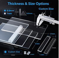 Feuille de plastique acrylique transparente résistante à l'huile de 2 mm, plaque PMMA hautement transparente pour la protection mécanique avec service de découpe laser