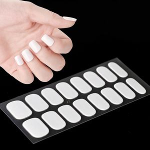 Patch à ongles en gel semi-durci, 16 embouts, bande adhésive dégradée, longue durée, couverture complète, autocollant, lampe UV, <span class=keywords><strong>manucure</strong></span> - Product Image 3