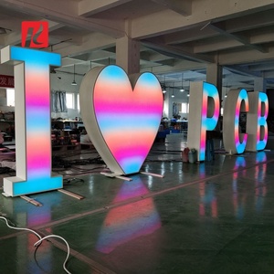 Kexian tùy chỉnh chuyên nghiệp thường vụ thư RGB khổng lồ miễn phí đứng <span class=keywords><strong>LED</strong></span> bảng chữ cái chữ lớn đầy màu sắc lớn <span class=keywords><strong>LED</strong></span> chữ - Product Image 1